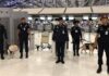K-9 dogs begin screening outbound passengers after Australia raises security concerns