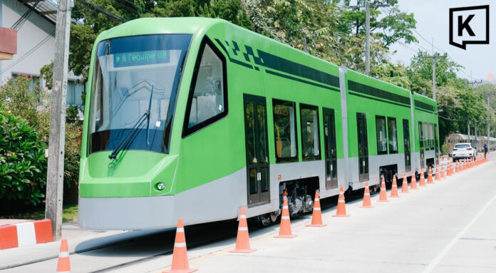 Thai-developed light rail tram begins track testing Thai-developed light rail tram begins track testing