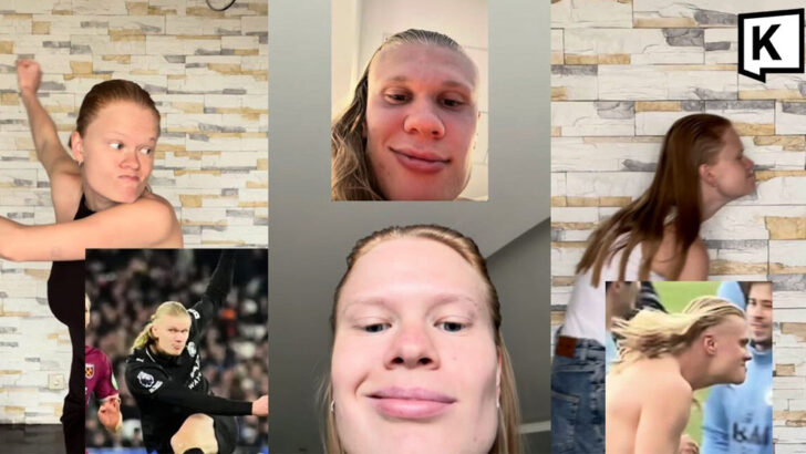 Russian model goes viral for striking resemblance to Erling Haaland