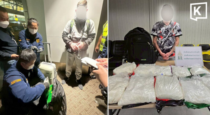 heroin_headline_0 Customs seize 17kg of heroin from transit passenger at Suvarnabhumi Airport