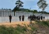 Thai military hosts ASEAN observers at border fence project