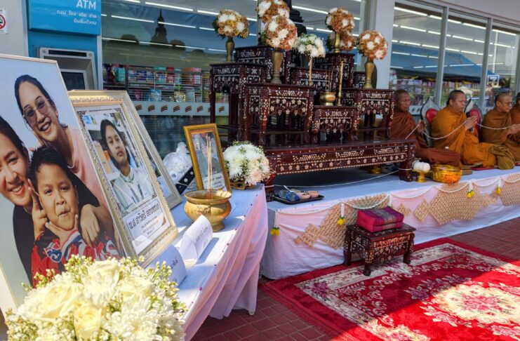 Memorial held for civilian victims of Cambodian rocket attack at Sisaket gas station
