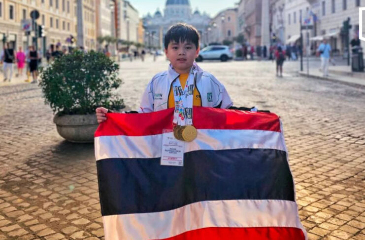 Nine-year-old Thai boy wins two world coding titles in Rome Nine-year-old Thai boy wins two world coding titles in Rome