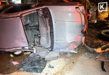 Former health official taken to hospital after pickup overturns in Phatthalung