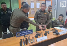 Samut Prakan police arrest two after motorcycle shooting leaves youths seriously injured