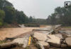 Heavy rain floods Nan, damages weir and collapses bridge on key route