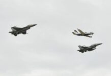 PM Anutin flies his own jet to Korat, escorted by 3 F-16s