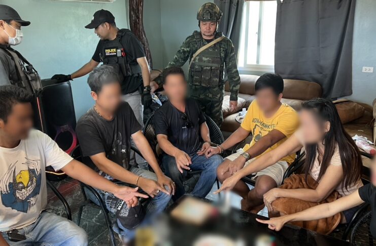 Sa Kaeo police bust Thai-Cambodian drug party