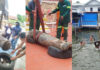Ancient cannon recovered from Bangkok Yai Canal Ancient cannon recovered from Bangkok Yai Canal