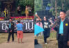 Assistant village headman goes viral for carrying a giant cleaver at concert Assistant village headman goes viral for carrying a giant cleaver at concert