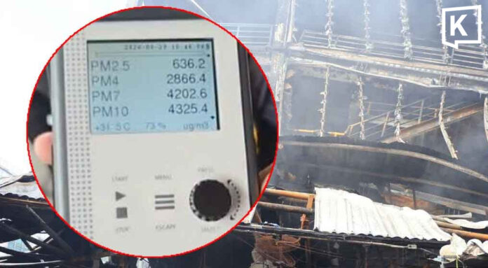 Bangkok governor warns of PM2.5 after Khlong Thom fire