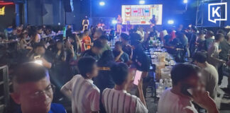 Chachoengsao pub raided, 40 underage patrons found