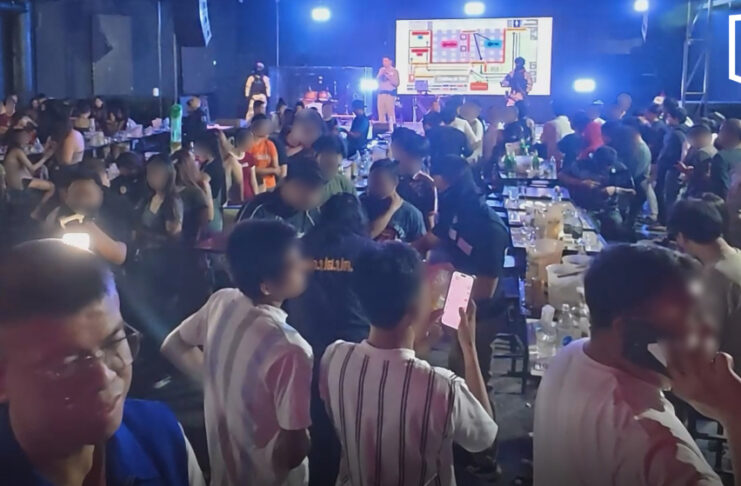 Chachoengsao pub raided, 40 underage patrons found
