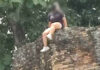 Chinese tourist criticised for sitting atop Chiang Mai ancient city wall Chinese tourist criticised for sitting atop Chiang Mai ancient city wall