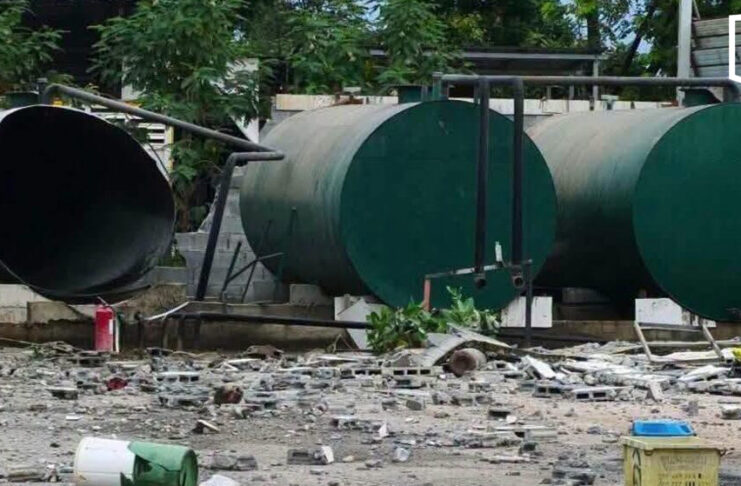 Old fuel tank explodes during demolition in Ubon, 3 hurt Old fuel tank explodes during demolition in Ubon, 3 hurt