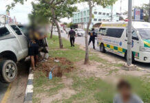 Pregnant woman gives birth in pickup after crash in Khon Kaen