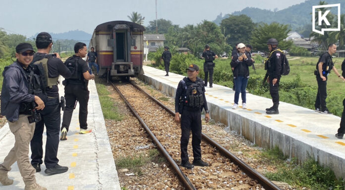 Suspect detained after attacks at 40 sites in Narathiwat; rail line checked for bombs before repairs Suspect detained after attacks at 40 sites in Narathiwat; rail line checked for bombs before repairs