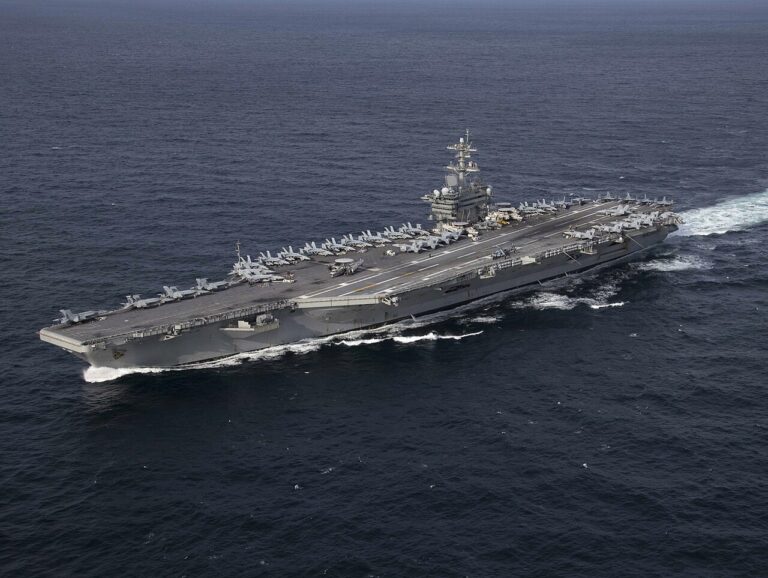 USS Abraham Lincoln CVN 72 underway in the Atlantic Ocean on 30 January 2019 190130 N PW716 1312 1