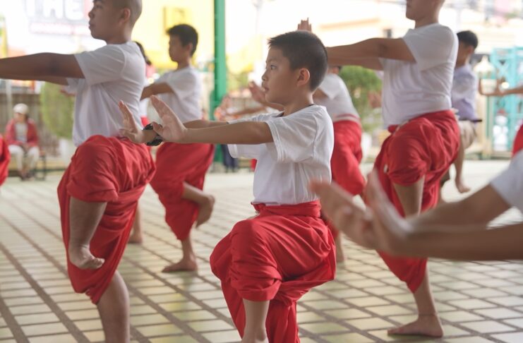 Thai children spend Sundays learning Khon at a temple
