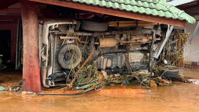 nanwater3 Residents reveal damage after flooding in Nan