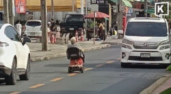 “Speedy granny” back on Bangkok roads during rush hour