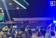 Father and son held after man stabbed six times at Nonthaburi petrol station