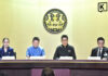 Thailand extends Thai Chuay Thai Plus programme and restores student welfare eligibility 4 government officials sit at a long elevated table with an official logo behind them.