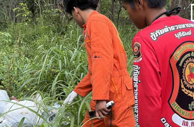 100kg of pork bones and meat dumped in Buriram forest