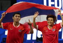 Thailand sweep all three techball golds at Asian Games
