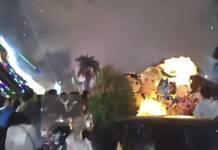 Firework sparks hit gas-filled balloons, causing explosion at Lamphun event Firework sparks hit gas-filled balloons, causing explosion at Lamphun event