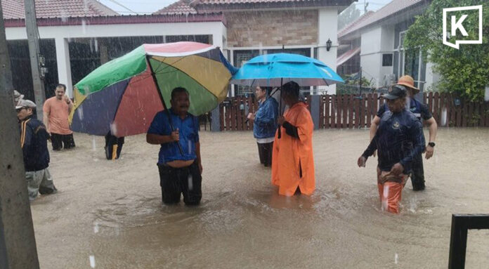 Flash floods from Khao Yai swamp four Prachin Buri districts