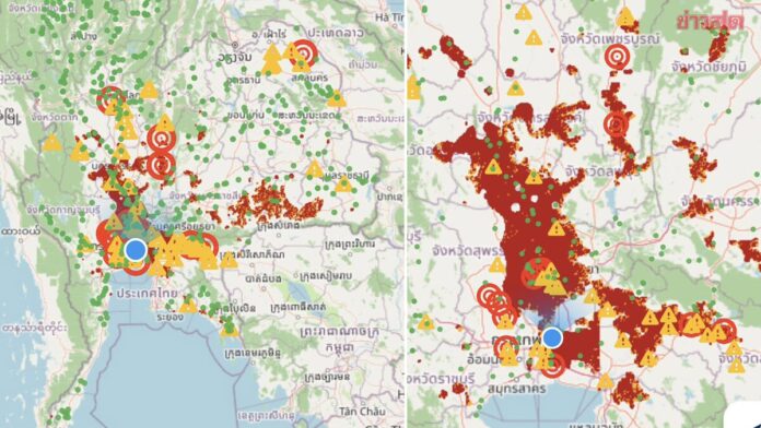 GISTDA's Satellite images show high flood risks across Thailand