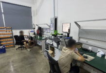 Immigration police arrest 17 Chinese workers in Chachoengsao factory raid