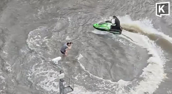 Jet ski ride through Bangkok flood sparks criticism over alleged content filming
