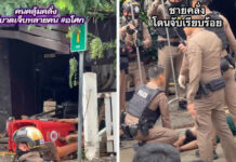 Man with knife attacks people, damages property in Asok Man with knife attacks people, damages property in Asok