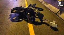 Motorcyclist killed after hitting dog and being struck by pickup