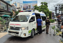 Newborn rescued after sudden birth outside Pattaya mall Newborn rescued after sudden birth outside Pattaya mall