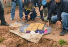 Police seize 58,000 meth pills, guns at Roi Et drug dealer’s safe house