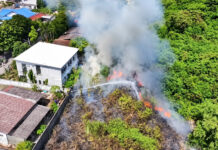Sattahip wildfire contained after threatening nearby homes Sattahip wildfire contained after threatening nearby homes