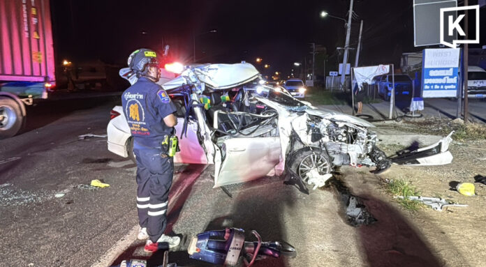 Sriracha police officer seriously hurt in trailer crash Sriracha police officer seriously hurt in trailer crash