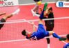Thailand men’s sepak takraw team beats Indonesia 3-0 Thailand men's sepak takraw team beats Indonesia 3-0