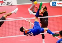 Thailand men’s sepak takraw team beats Indonesia 3-0 Thailand men's sepak takraw team beats Indonesia 3-0