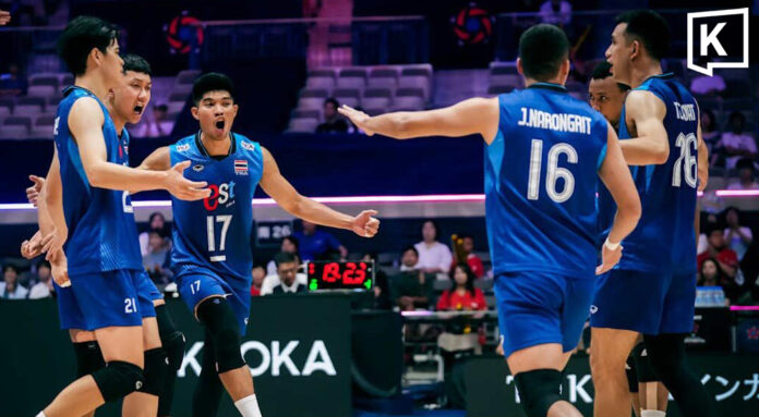 Thailand top AVC Men’s Volleyball group C after five-set win over Chinese Taipei