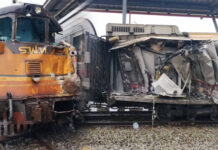 Train collision in Bang Sue leaves sleeper carriage damaged