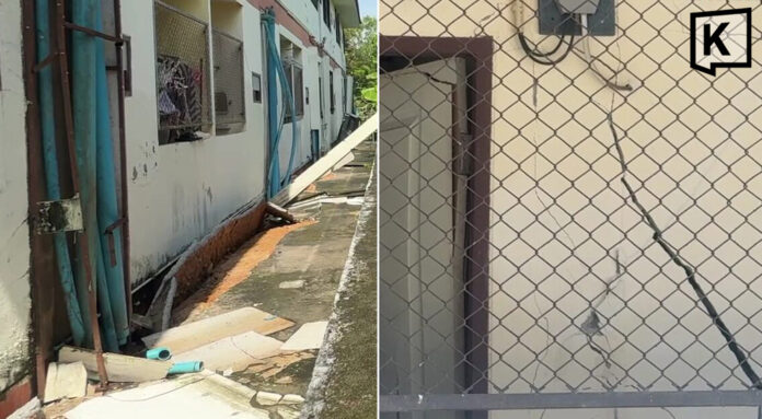 Two-storey rental building partially collapses, trapping tenant inside room