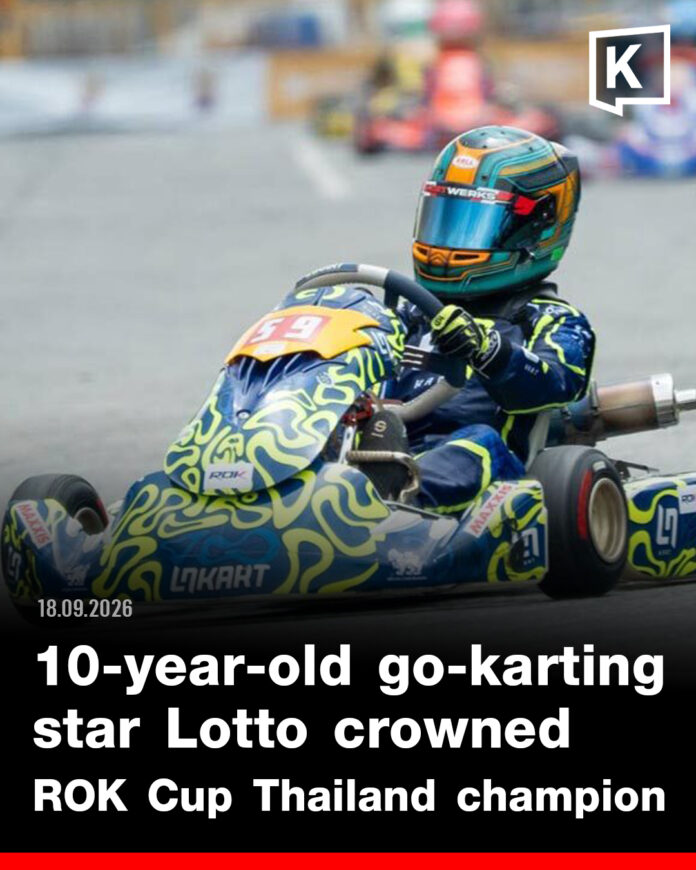 lotto 10-year-old Lotto wins Thailand go-kart championship title