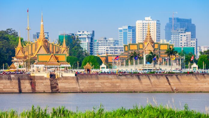 Phnom Penh city skyline, Cambodia