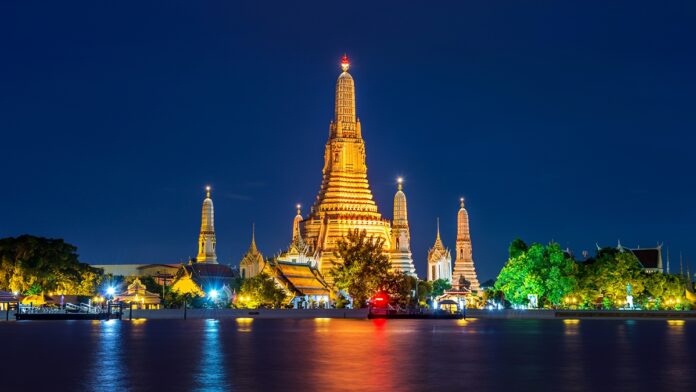 Wat Arun temple in Bangkok, Thailand.