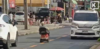 “Speedy granny” back on Bangkok roads during rush hour ‘Speedy granny’ back on Bangkok roads during rush hour