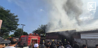 Fire spreads from workers’ quarters to garment factory in Mae Sot, injuring one